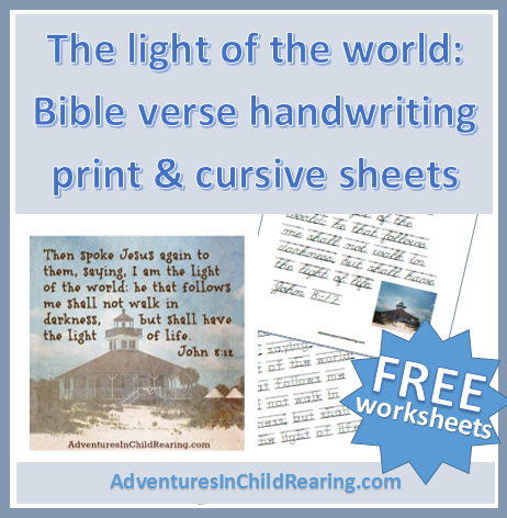 free bible verse writing printables