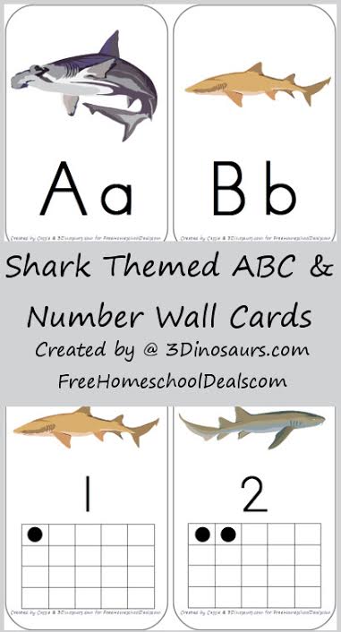 Shark Alphabet Cards