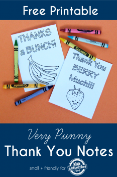 FREE Printable Thank You Notes