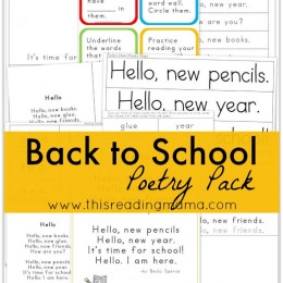 FREE Back to School Poetry Pack