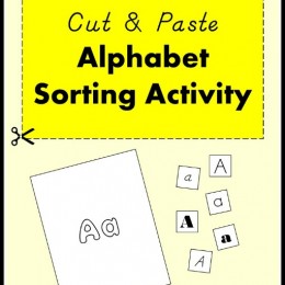 Free Cut & Paste Alphabet Sorting Activity (Instant Download!)