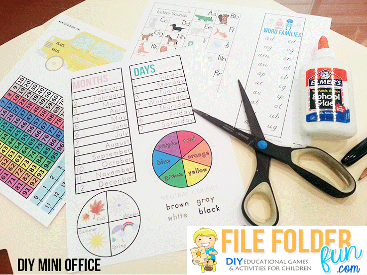 FREE Mini Office Set with Printables