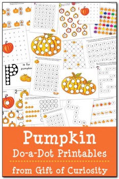 Pumpkin Dot-a-Dot Printables