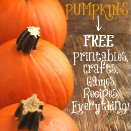 Learning with Pumpkins: Free Pumpkin Printables, Crafts, Recipes + More!