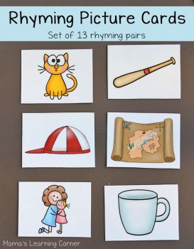 FREE Rhyming Picture Cards