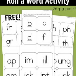 FREE Instant Download: Short Vowels Roll a Word Activity