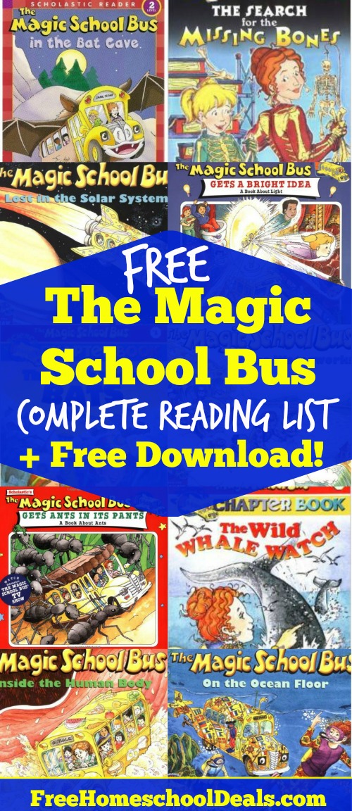 FREE The Complete Magic School Bus Reading List