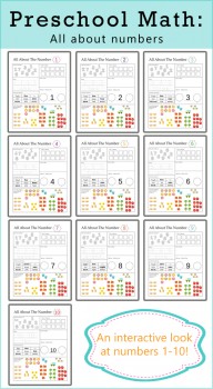 FREE Preschool Math Printables: All About Numbers