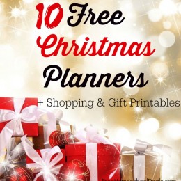 10 FREE Christmas Planners + Shopping & Gift Printables