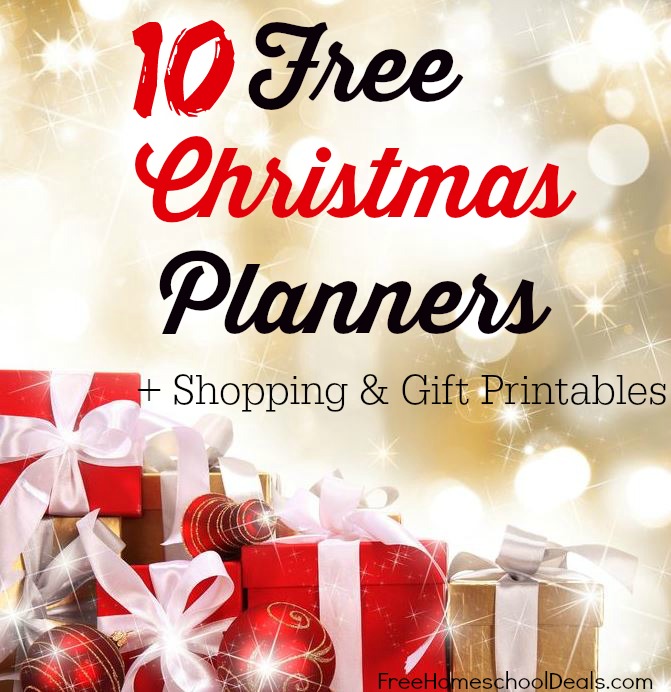 free christmas planners