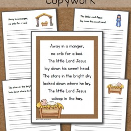 FREE AWAY IN A MANGER COPYWORK (instant download)