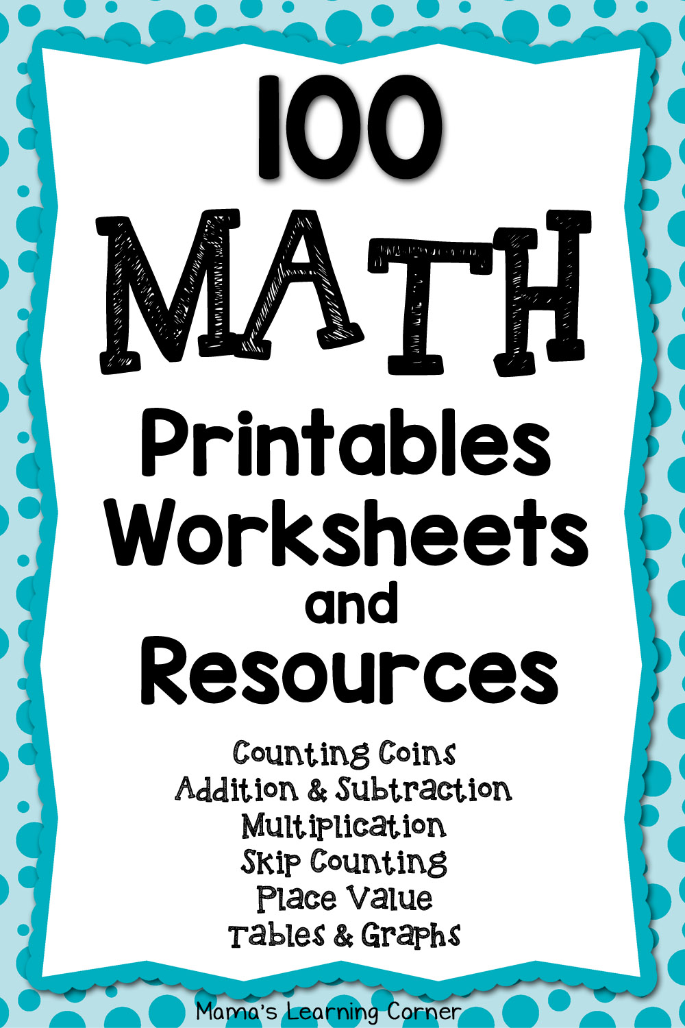 Free 100 math worksheets and printables