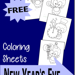 FREE New Year's Eve Coloring Pages