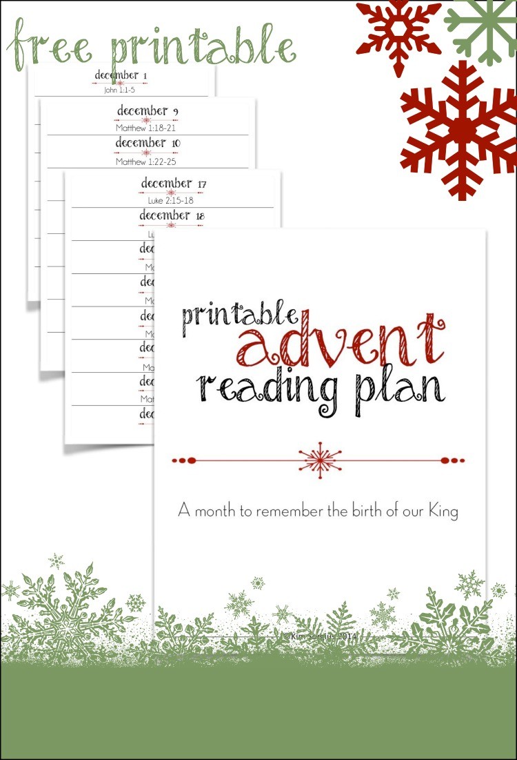 FREE Printable Advent Scripture Reading Plan