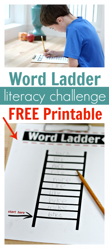 FREE Word Ladders Literacy Printables