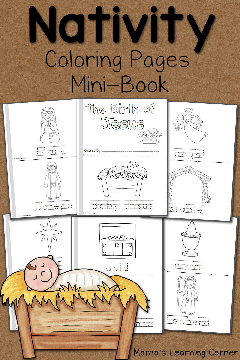 FREE Nativity Coloring Pages