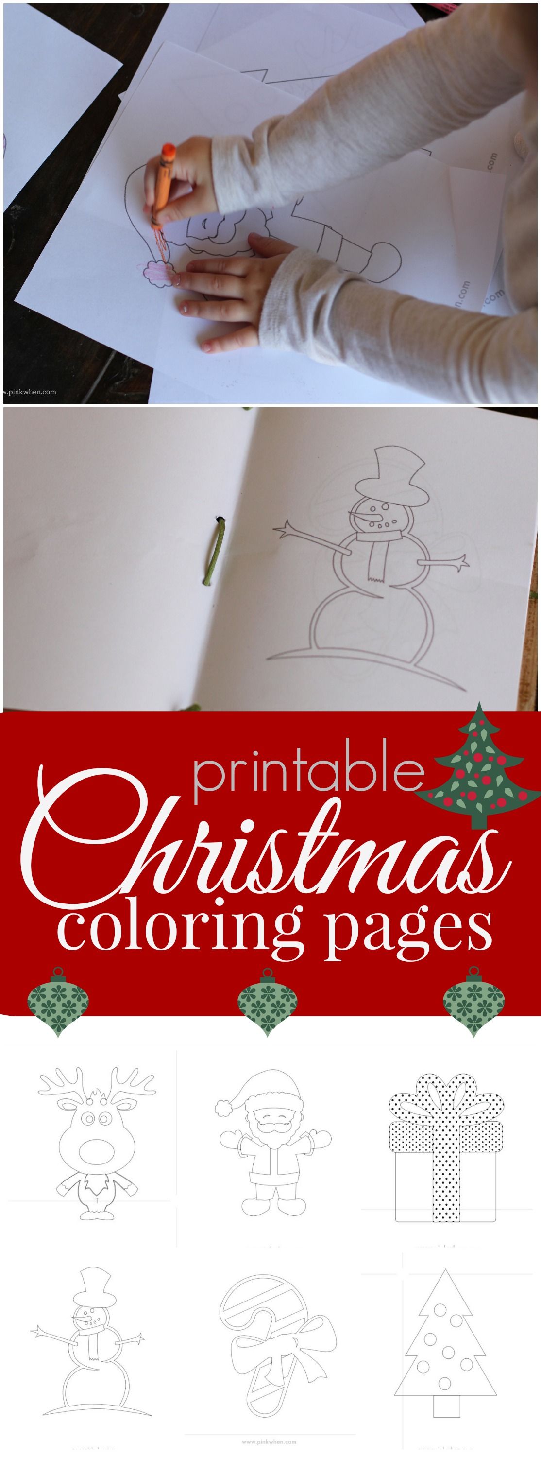 FREE Christmas Coloring Pages Printable Book
