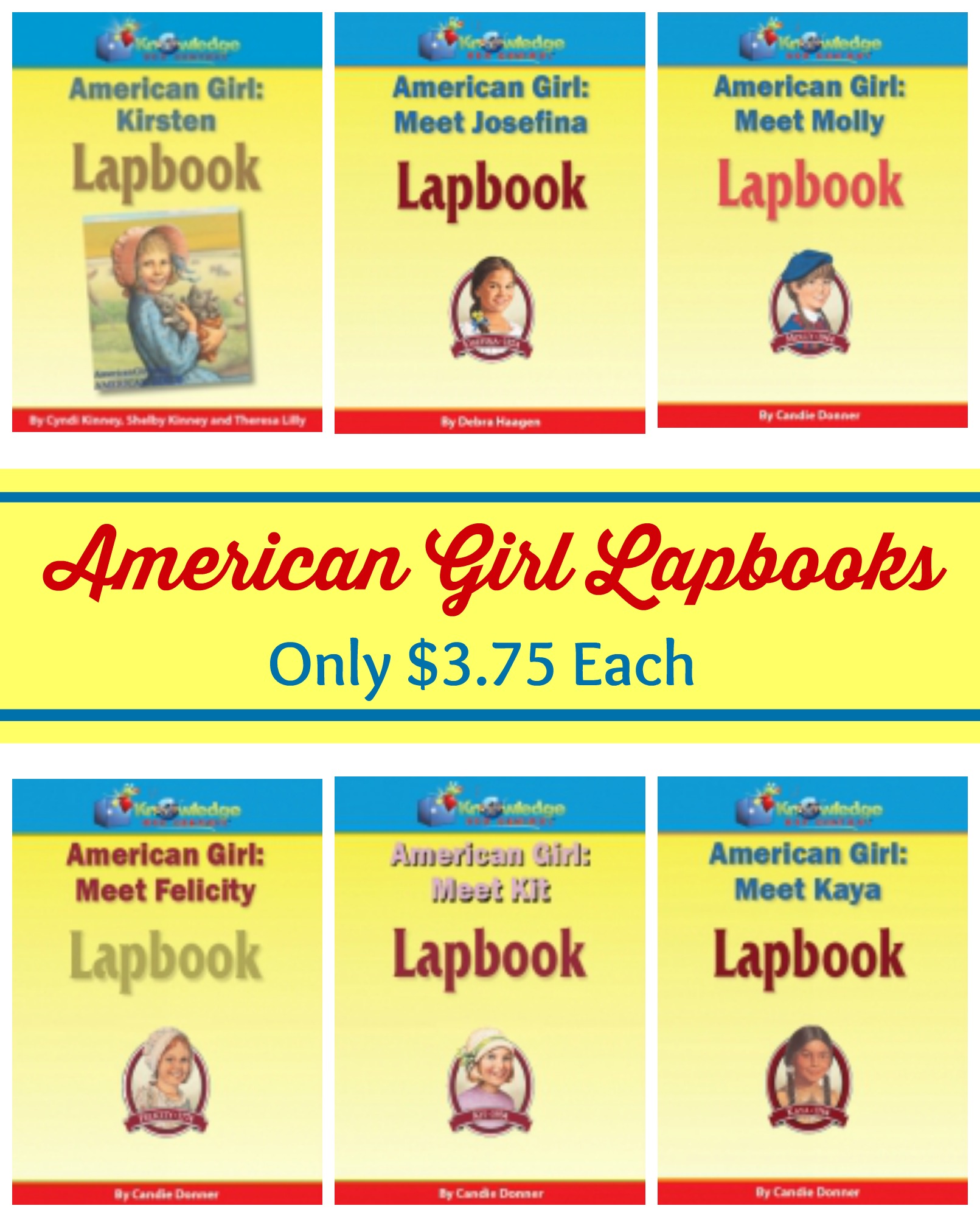 American Girl Lapbooks Only $3.75 Each!