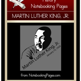 free martin luther king jr. notebooking pages