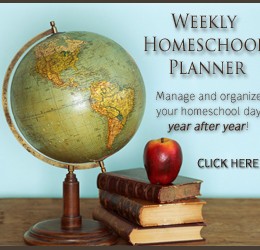 weekly homeschool planner sale