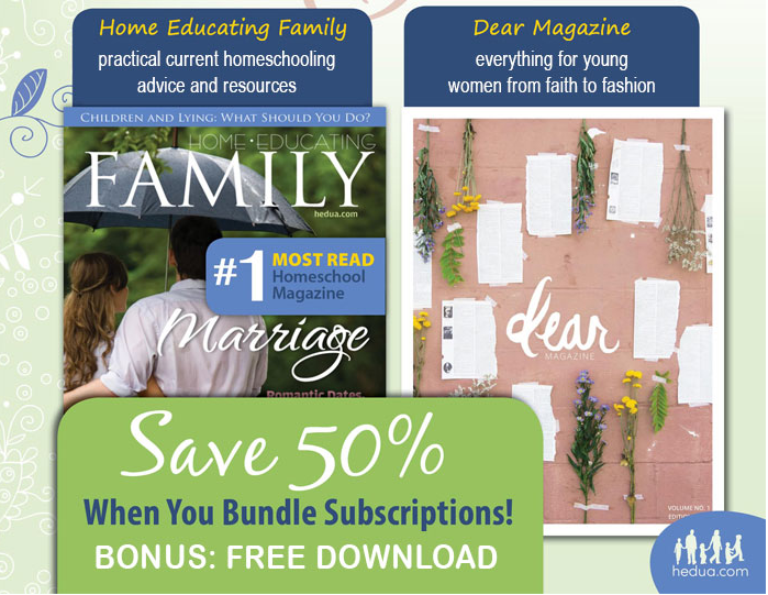 home educating family magazine bundle deal