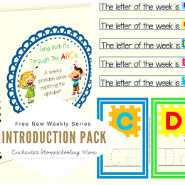 FREE Sing with Me Letter Pack
