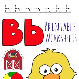 FREE LETTER B WORKSHEETS SET (instant download)