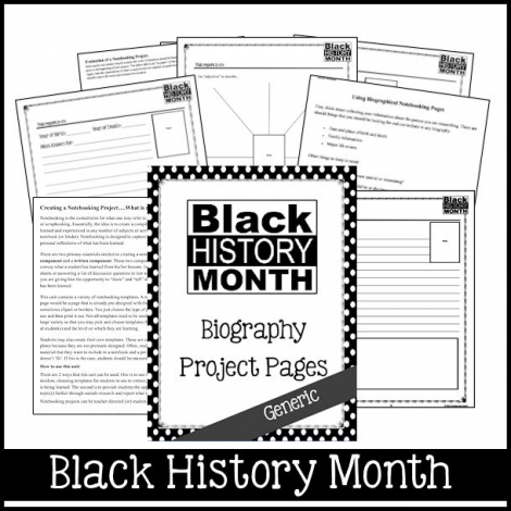 black history month biography template free