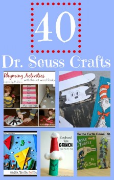 40 Fun Dr. Seuss Crafts including The Lorax, Cat in the Hat, + More!