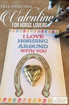 FREE Printable for Valentines for Horse Lovers