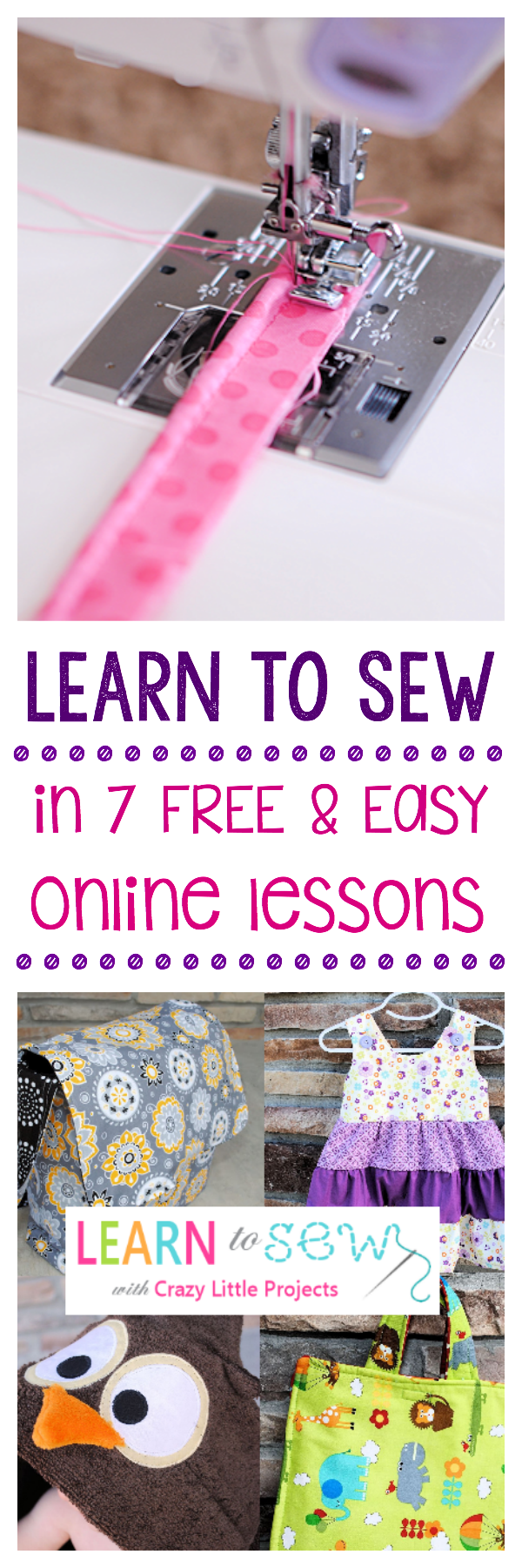 FREE and Easy Learn to Sew Lessons