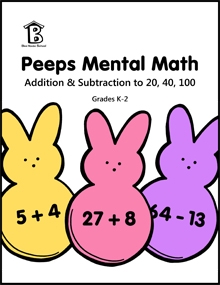 Free Peeps Mental Math Printables