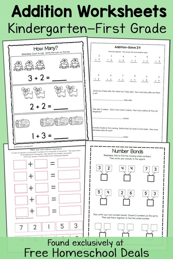 Addition Worksheets FHD Feb 2015