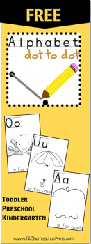 FREE Alphabet Dot-a-Dot Printables