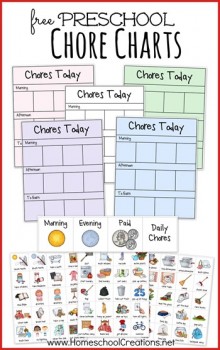 FREE Preschool Chore Chart System