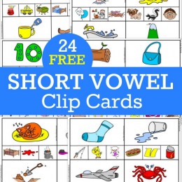 FREE Short Vowel Clip Cards 24-pack! (instant download)