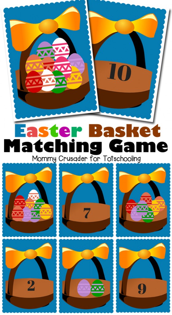 FREE Easter Themed Preschool Math Game