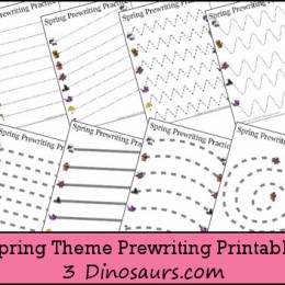 FREE Prewriting Printables with Spring Theme