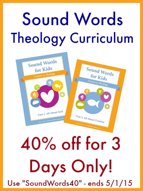 40% Off Sounds Words Theology Curriculum for Kids - Ending Soon!