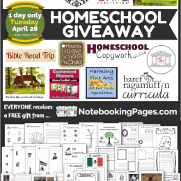 HUGE Homeschool Giveaway- $850 Value: TODAY Only!