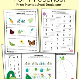 FREE SPRING PRINTABLES PACK FOR PRESCHOOL (instant download)