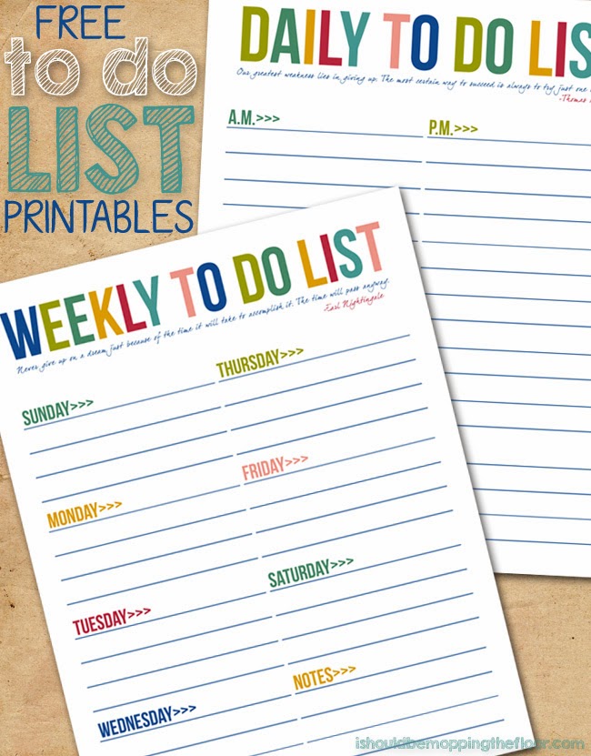 FREE Printable To-Do List