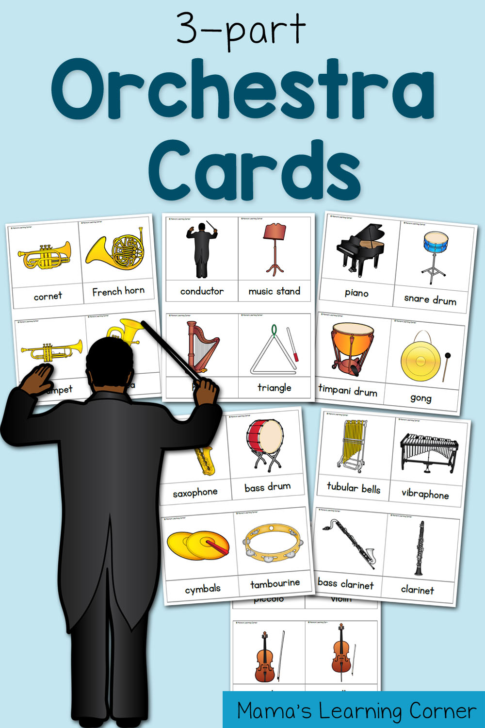 FREE Orchestra 3 Part Cards