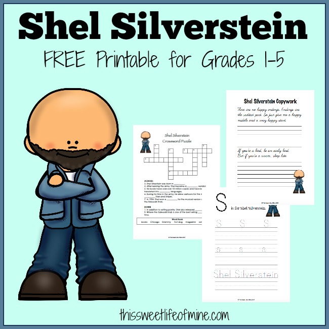 FREE Shel Silverstein Printable Pack For Unit Study
