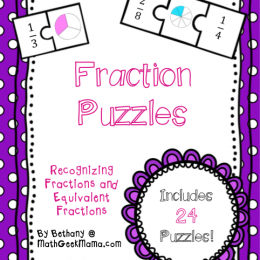 FREE Fraction Puzzles