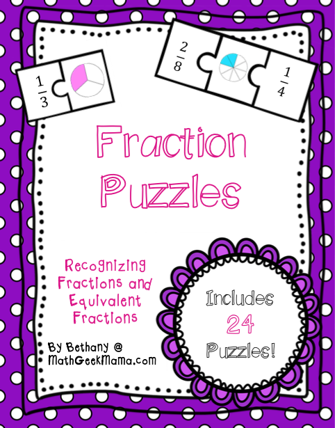 FREE Fraction Puzzles