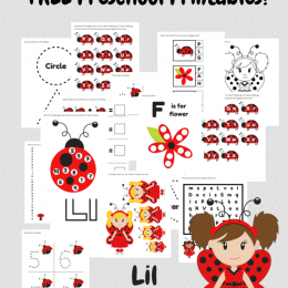 FREE Ladybug Preschool pack