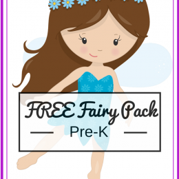 FREE Fairy Preschool Learning Pack