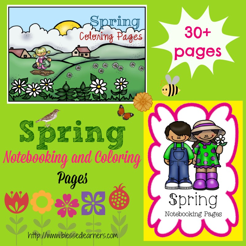 FREE Spring Notebooking and Coloring Pages {30+ Pages!}