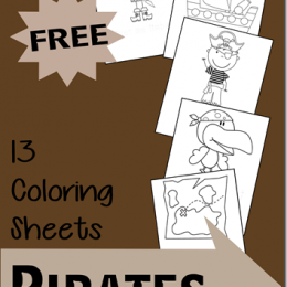 FREE Pirate Themed Coloring Sheets